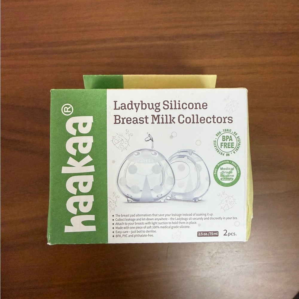 Haakaa Ladybug Silicone Breast Milk Collectors - Clear